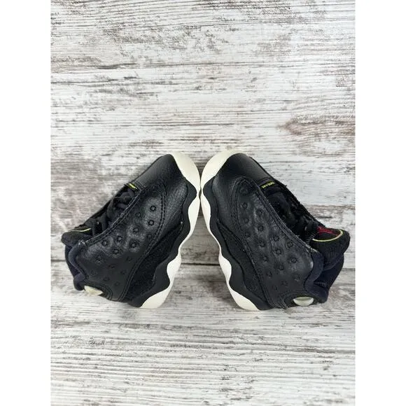 Toddler 2010 Nike Air Jordan 13 Retro Black Sneakers Sz 4C Athletic