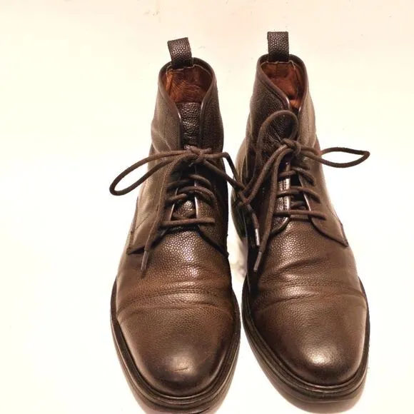 Warfield and Grand Brown Cap Toe Mens Lace Up Chukka Casual Boots 73807 Size 8